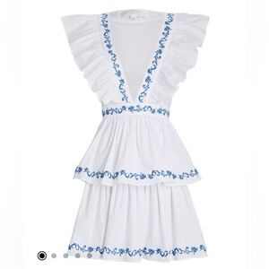 COPY - Size XS Caroline Constas blue and white dress